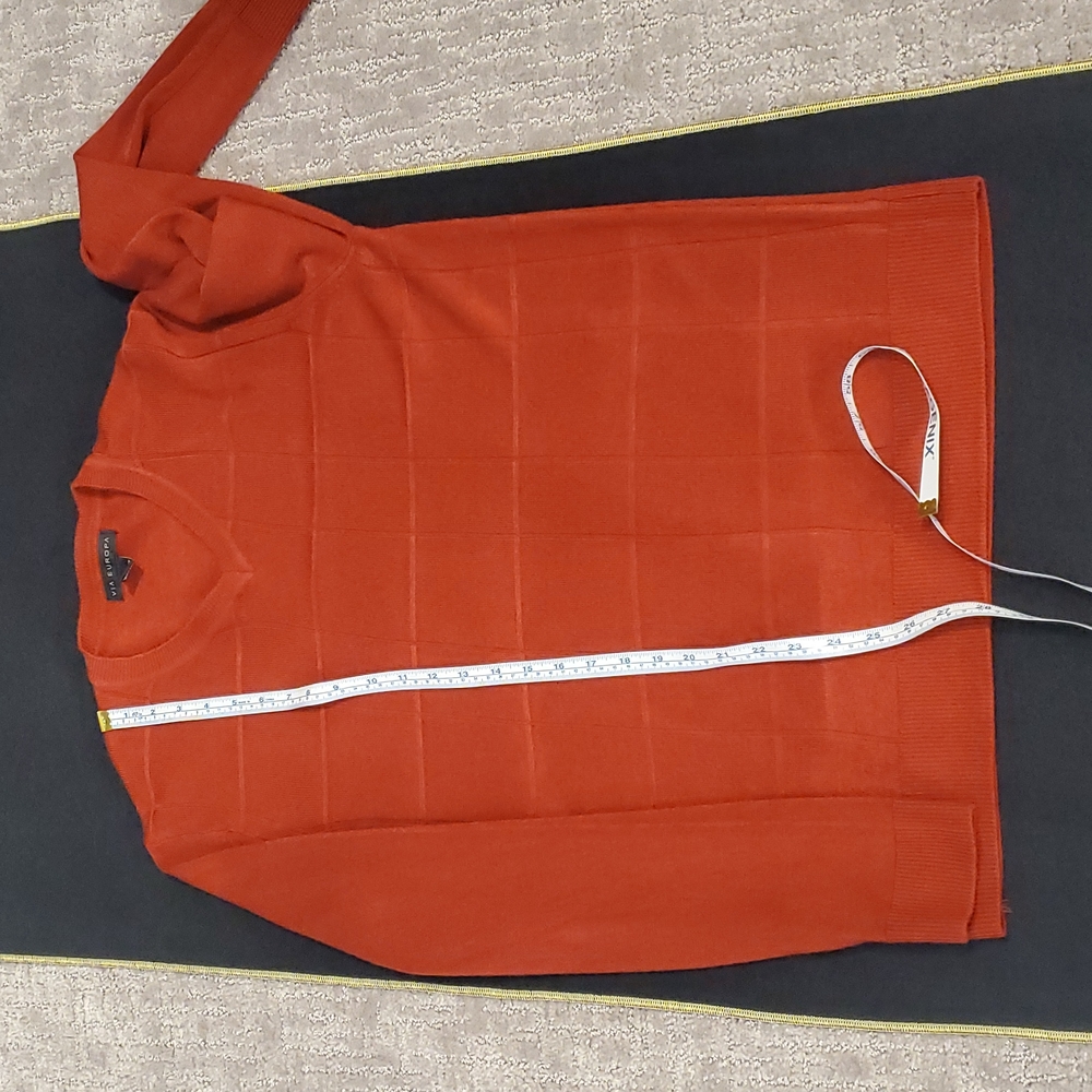 COPY - NWOT Checked Ridges Sweater Red Color - Picture 6 of 8